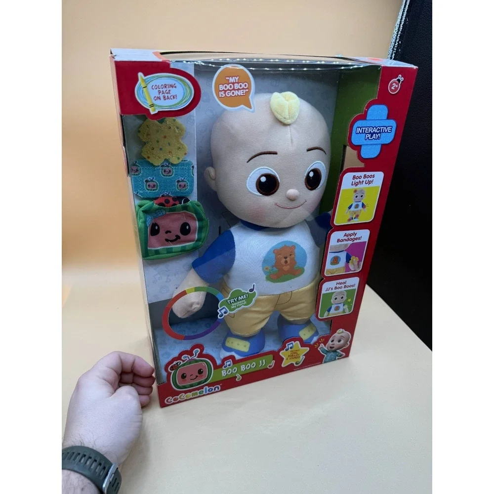 Cocomelon Boo Boo JJ Interactive Plush Toy Blue‎ Interactive Lights & Sounds New